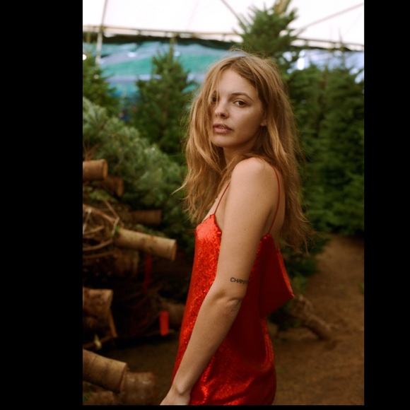 Zara Red Sequin Sleeveless Mini Dress Size XL - Picture 6 of 14